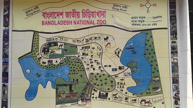 bangladesh national zoo map